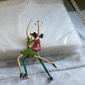 Metal Christmas ornament.